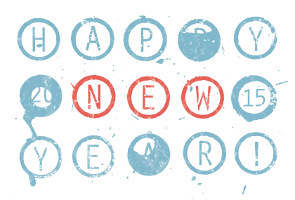 年賀状2015 No 03 Small Circle 4c 2020年賀状デザイン ポスト 年賀状2015 No 03 Small Circle 4c 2020年賀状デザイン ポスト