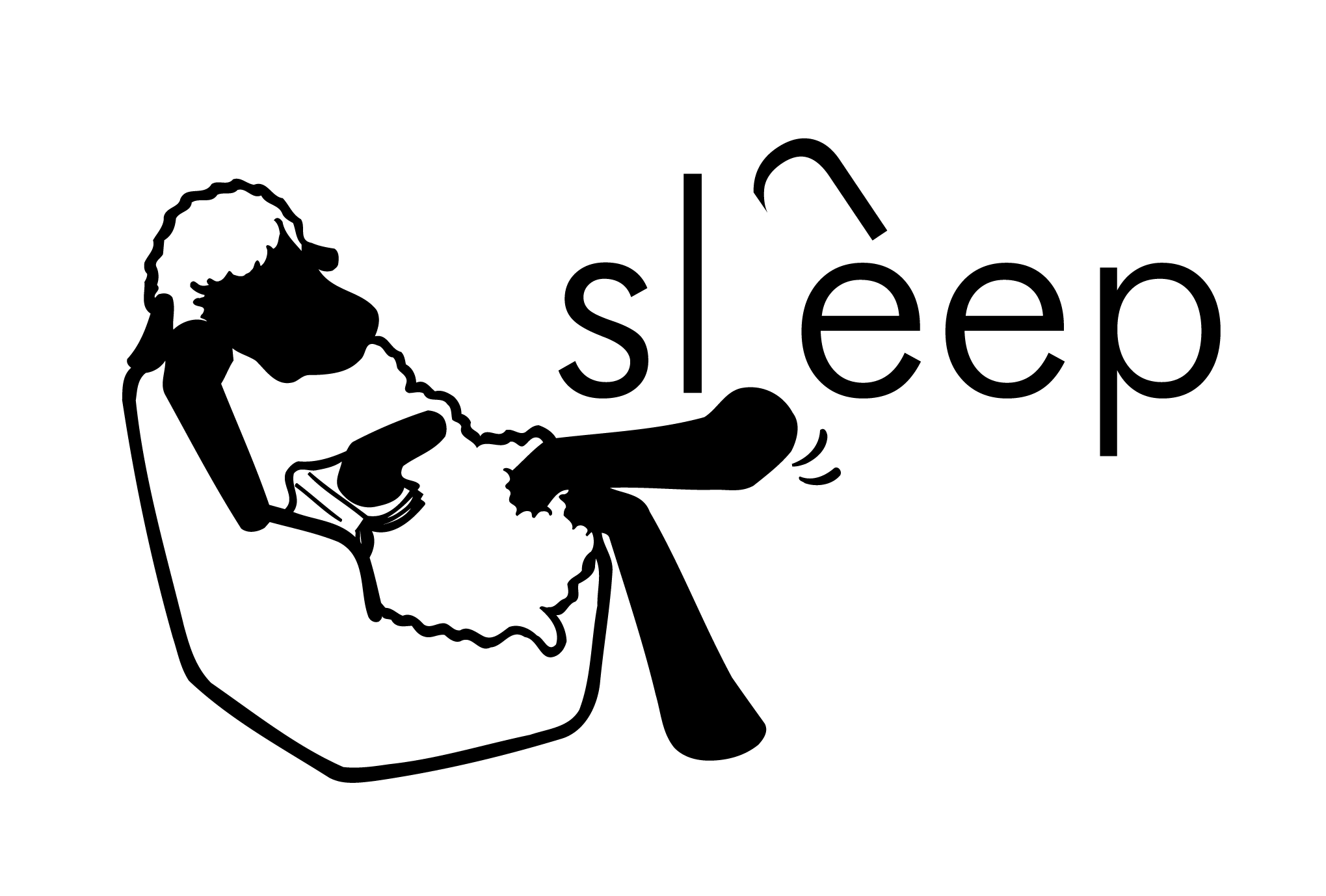 2003年賀状13：Sheep, Sleepのダウンロード画像