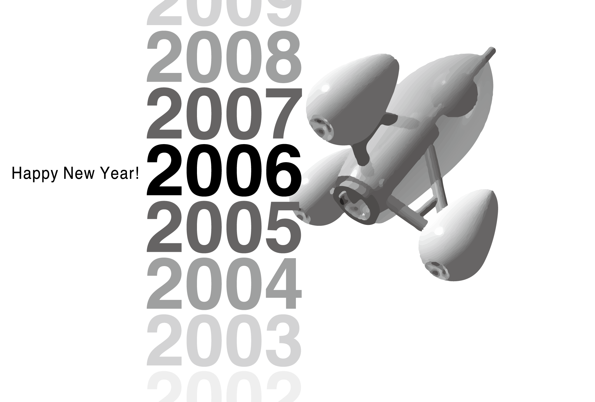 2006年賀状02：Gradation 2006のダウンロード画像