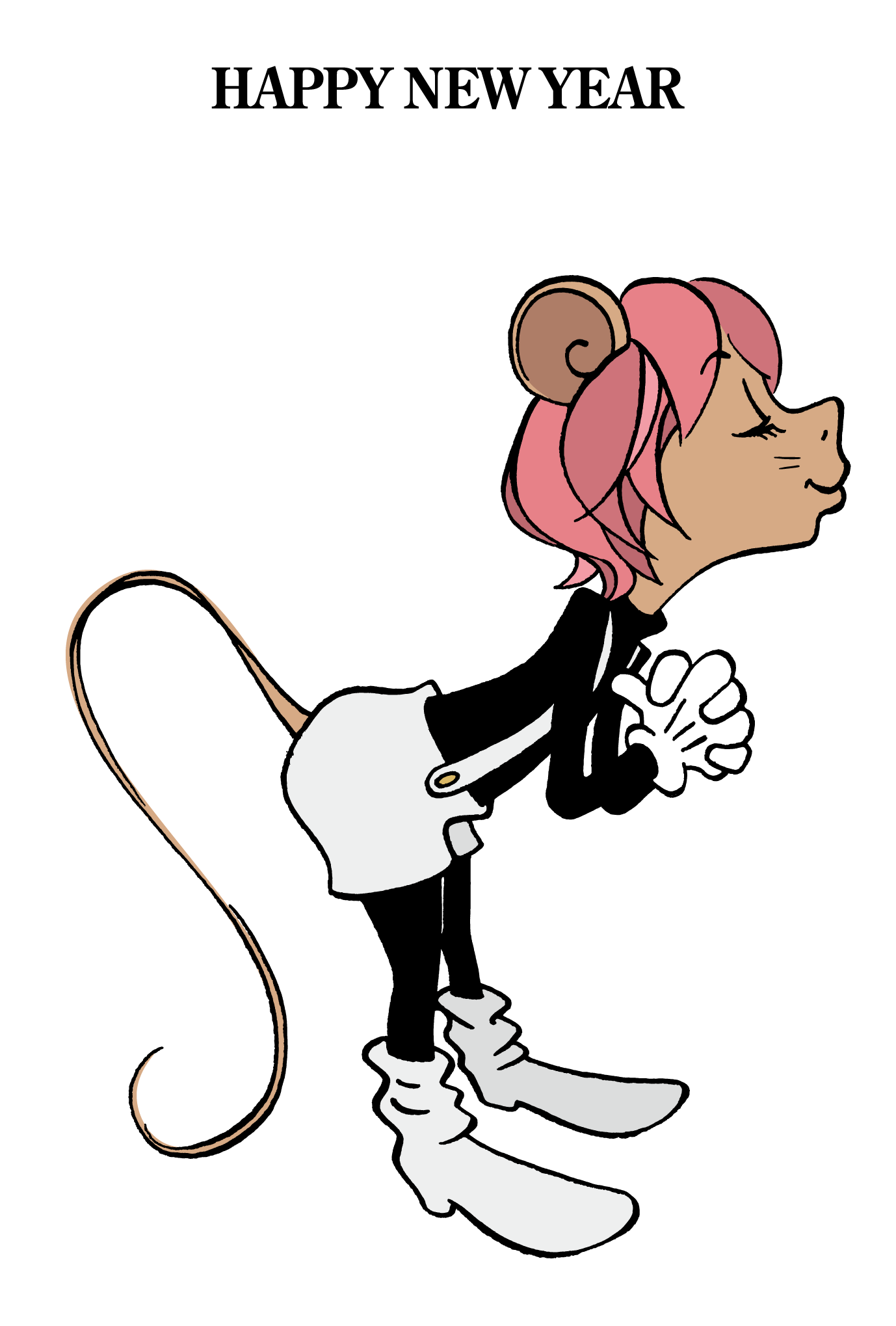2008年賀状14：Mouse Girlのダウンロード画像