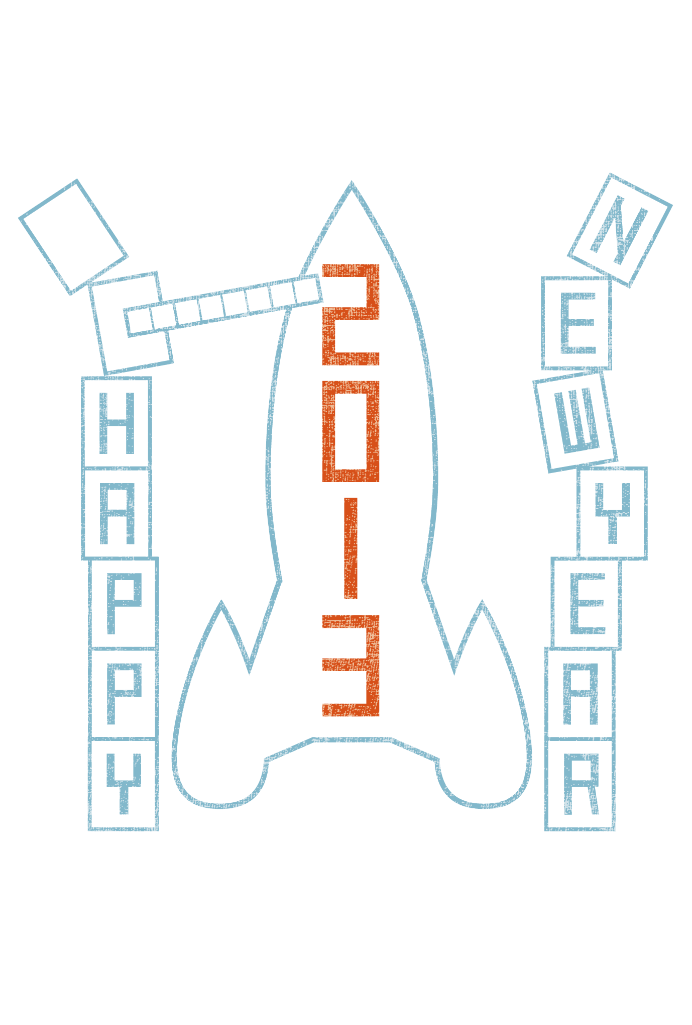 2013年賀状03-1：New year rocket / 1のダウンロード画像