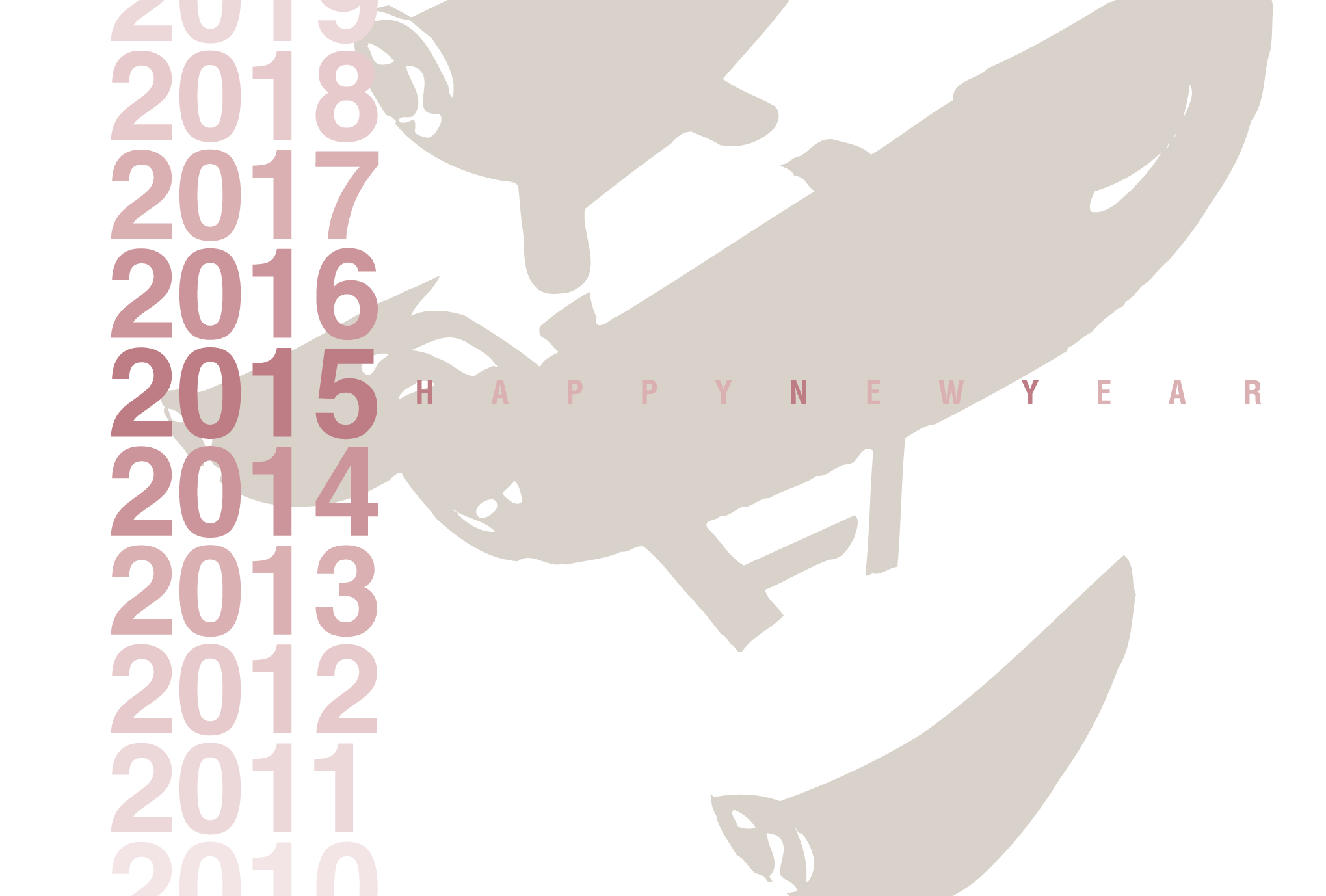 2015年賀状01-1：Gradation 2015 / 1のダウンロード画像