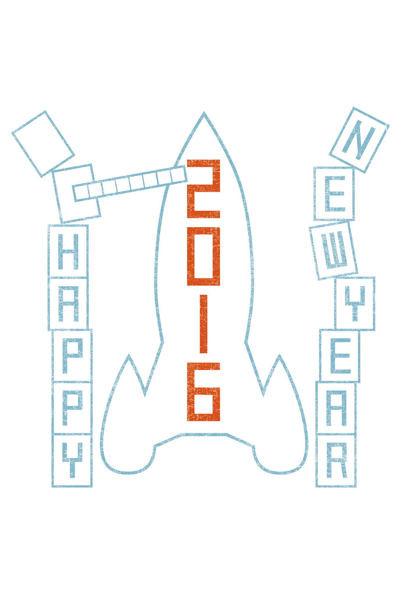 2016年賀状02-1：New year rocket / 1のダウンロード画像