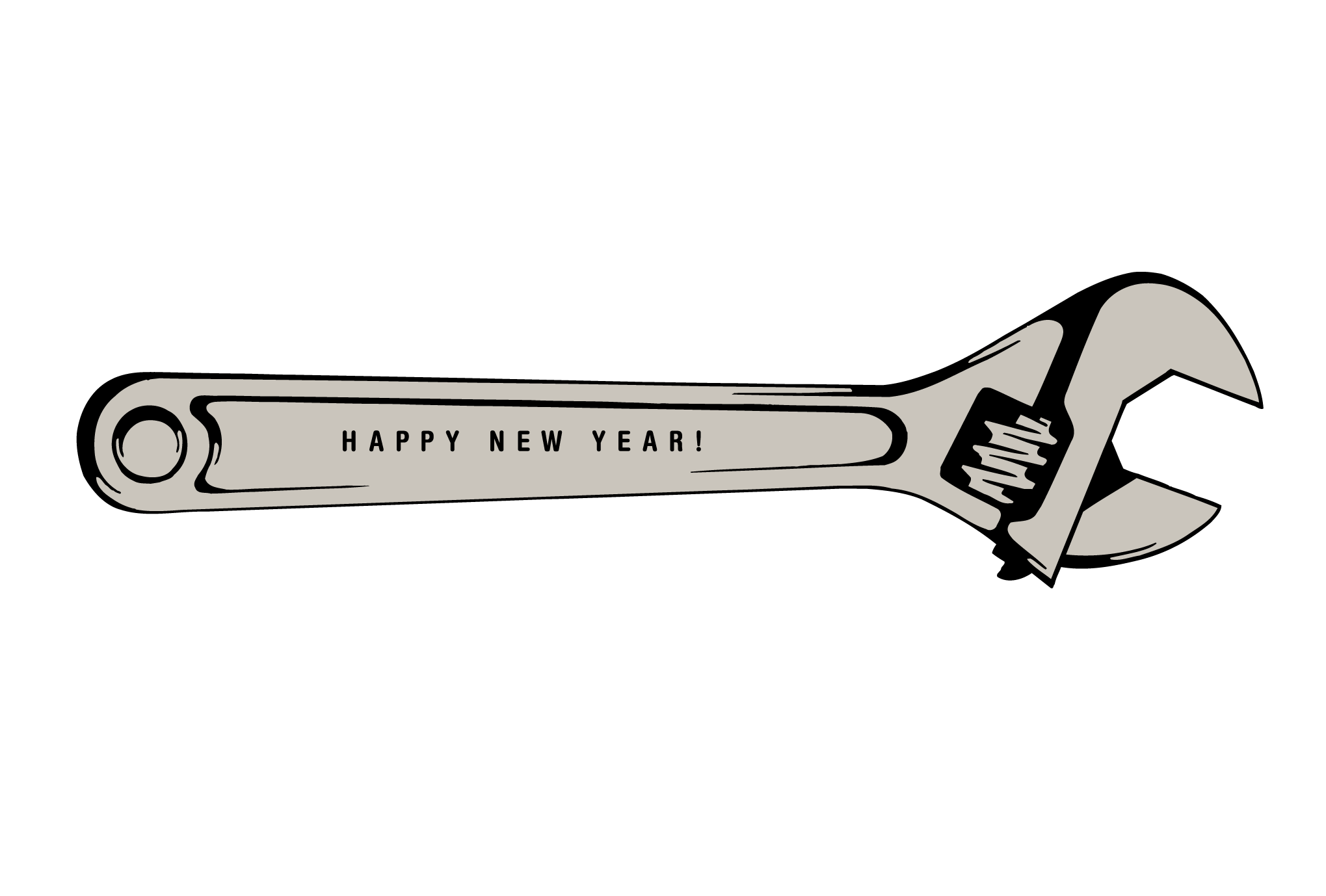 2016年賀状17-1：Monkey wrench / 1のダウンロード画像