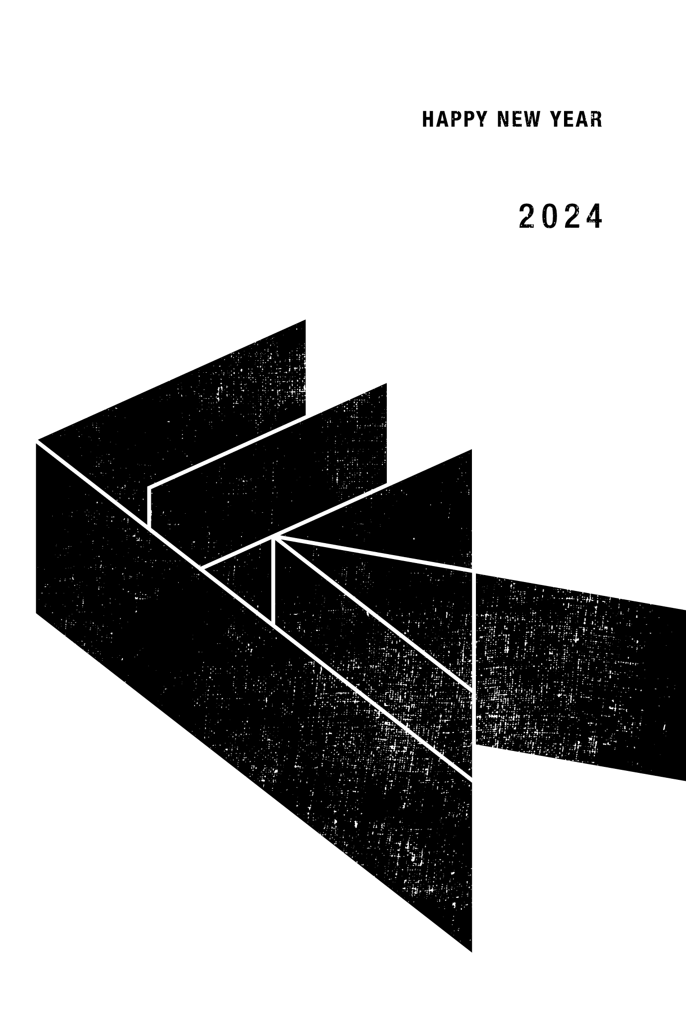 2024n11-1 / 辰の図案 (黒)のダウンロード画像