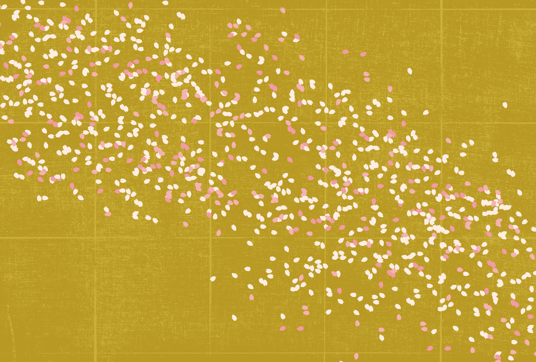 ポストカード35-1：桜 / 金色のダウンロード画像