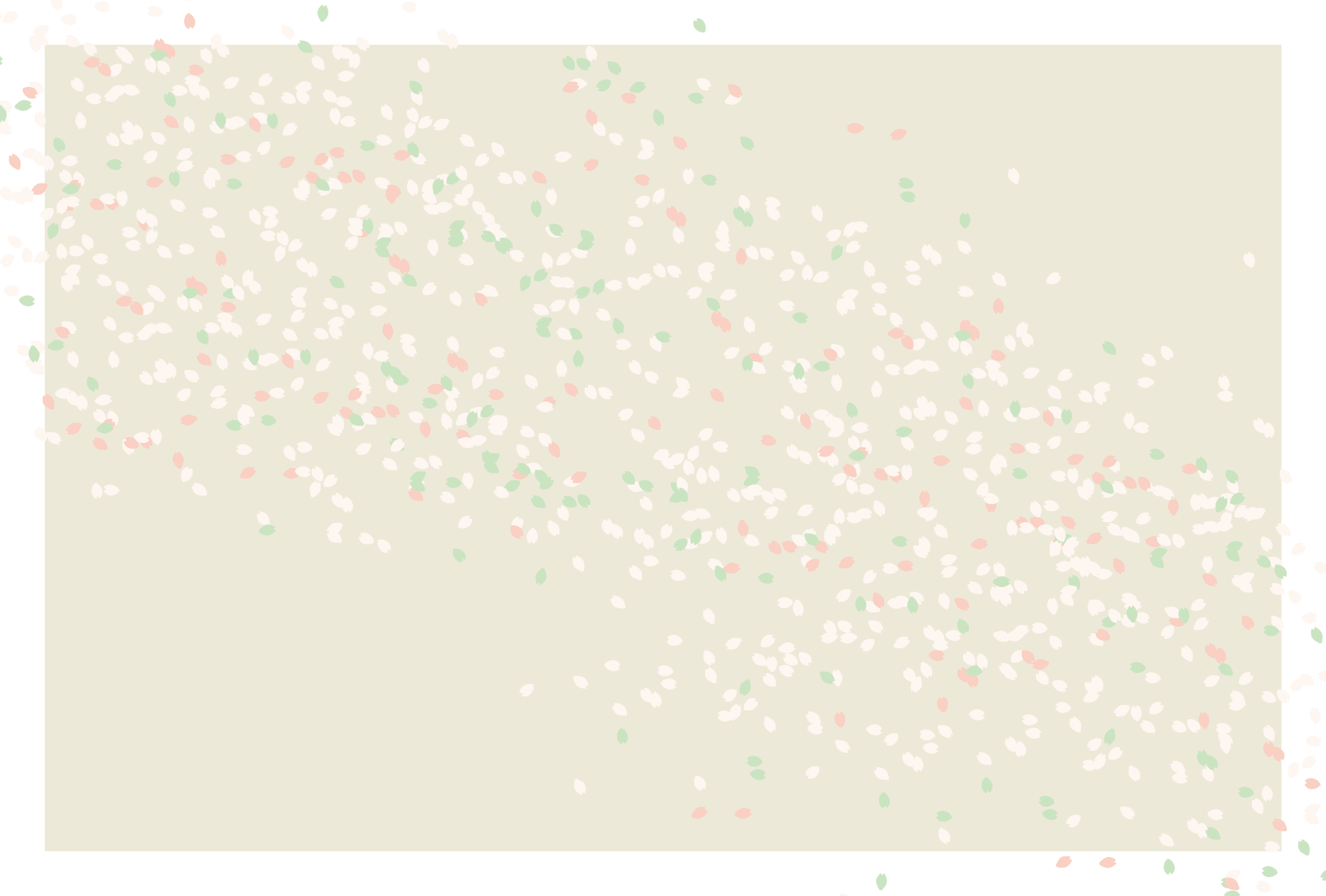 ポストカード35-2：桜 / 練色のダウンロード画像