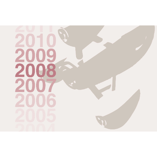 子年2008年賀状のデザイン02