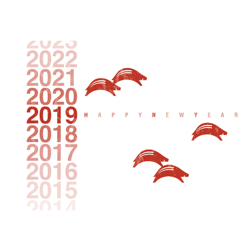 亥年2019年賀状のデザイン01-1