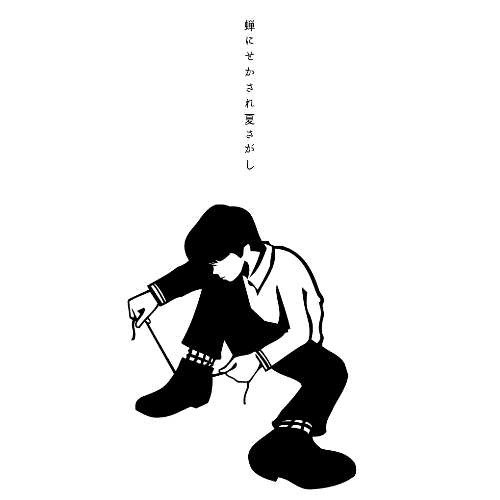 暑中見舞いのイラストレーション02