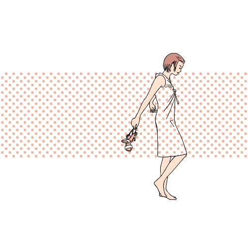 暑中見舞いのイラストレーション10-2