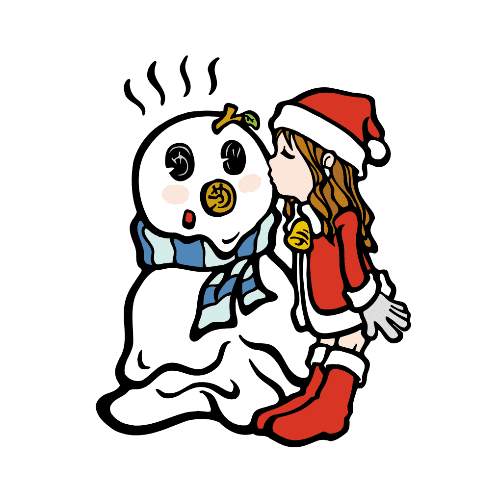 クリスマスのイラストレーション01